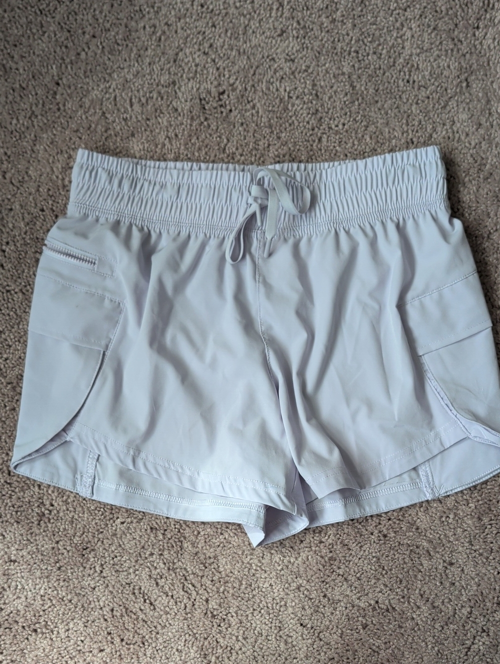 Light lilac Women's Active Drawstring Shorts